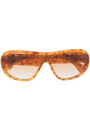 Vivienne Westwood tortoiseshell-effect oversize sunglasses - Marrone