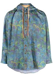 Vivienne Westwood graphic-print hooded shirt - Blu