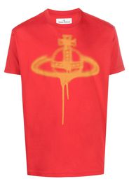 Vivienne Westwood T-shirt con stampa Orb - Rosso