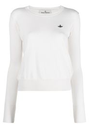 Vivienne Westwood Orb-embroidered cotton-cashmere jumper - Toni neutri