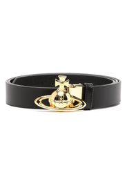 Vivienne Westwood Cintura con fibbia Orb - Nero