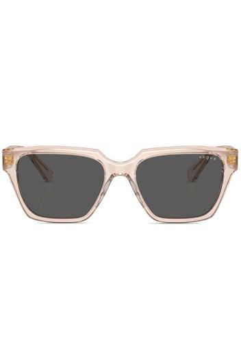 Vogue Eyewear oversize-frame logo-print sunglasses - 300787 Opal Light Peach