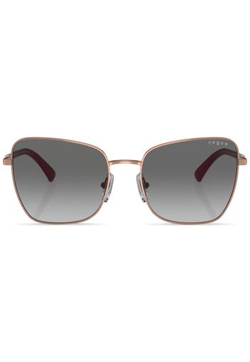 Vogue Eyewear oversize-frame engraved-logo sunglasses - 515211 Rose Gold