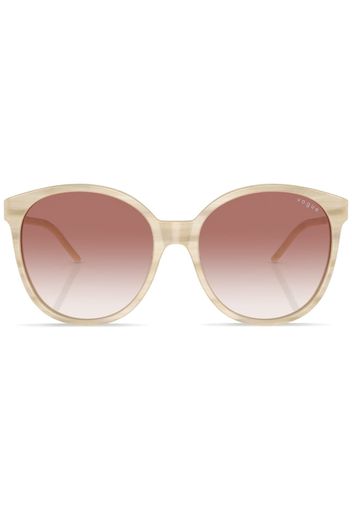 Vogue Eyewear gradient-lenses round-frame sunglasses - Toni neutri