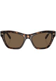 Vogue Eyewear tortoiseshell effect logo-print sunglasses - Marrone