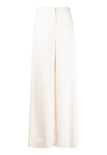 VOZ high-waist wide-leg trousers - Toni neutri