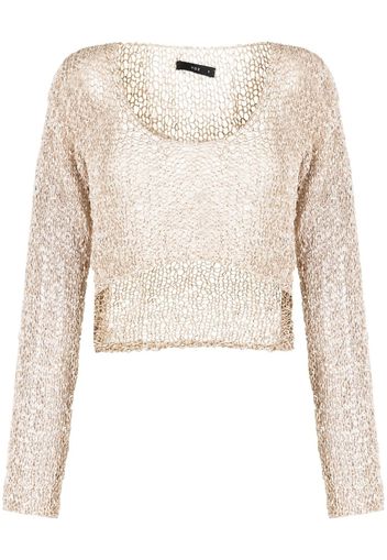 VOZ Maglione crop - Marrone