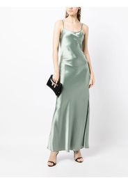 VOZ liquid silk slip dress - Verde