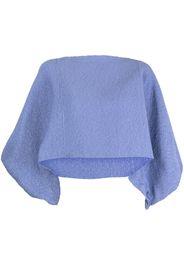 VOZ Maglione crop con mantella - Blu