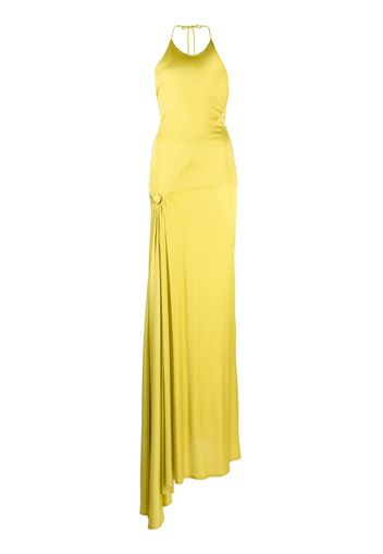 V:PM ATELIER Lemon halterneck sleeveless gown - Giallo