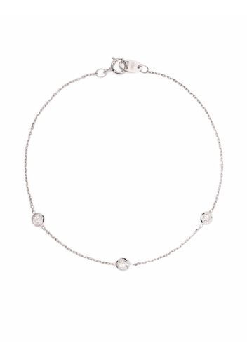 VRAI bracciale in oro bianco 14kt con diamanti - Argento