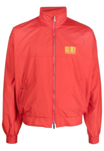 VTMNTS barcode-print track jacket - Rosso