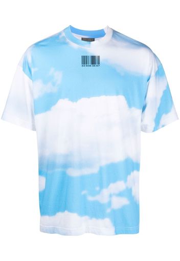 VTMNTS graphic-print crew-neck T-shirt - Blu