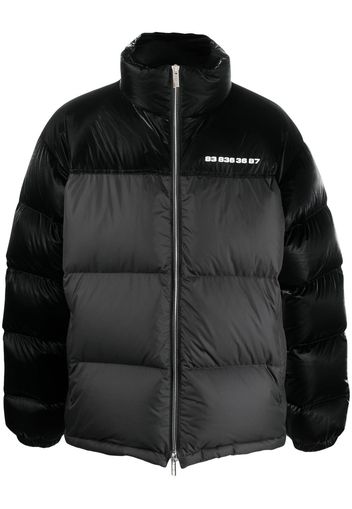 VTMNTS two-tone feather-down jacket - Nero