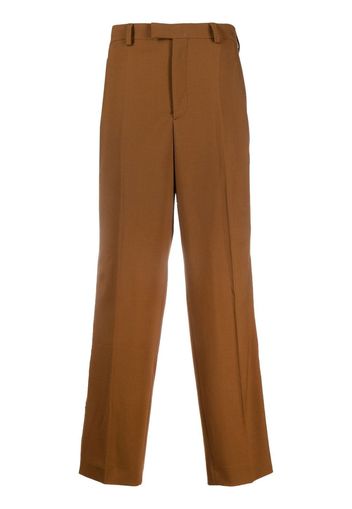 VTMNTS ankle-zip tailored trousers - Marrone