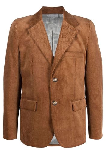 VTMNTS corduroy single-breasted blazer - Marrone