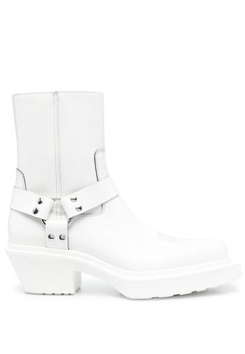 VTMNTS strap-detail 70mm boots - Bianco