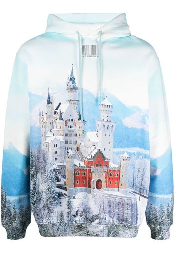 VTMNTS Felpa Neuschwanstein Winter con cappuccio - Blu