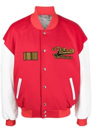 VTMNTS embroidered logo bomber jacket - Rosso