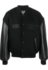 VTMNTS logo-patch long-sleeve bomber jacket - Nero