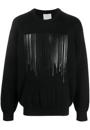 VTMNTS logo-print knit sweater - Nero