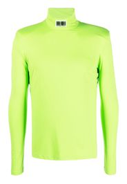 VTMNTS barcode turtleneck jumper - Verde