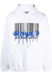 VTMNTS graffiti-print hooded sweatshirt - Bianco