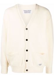 Wacko Maria Cardigan con ricamo - Bianco