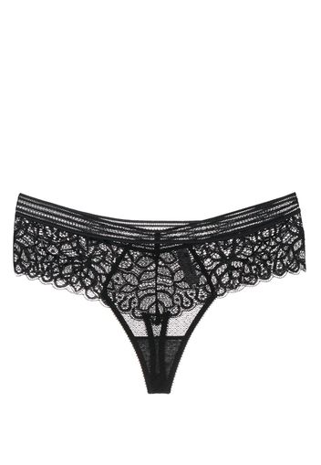 Wacoal Raffine floral-lace thong - Nero