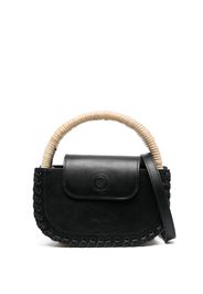 Waiwai Rio Gal panelled cross body bag - Nero