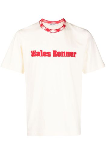 Wales Bonner Original logo-appliqué T-shirt - Toni neutri