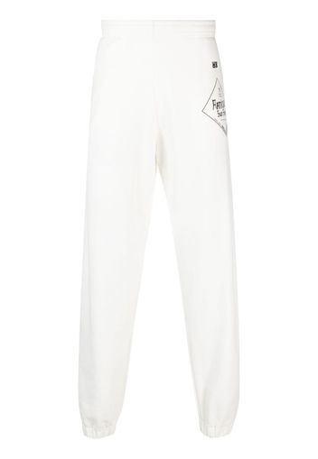 Wales Bonner Pantaloni sportivi con stampa - Bianco