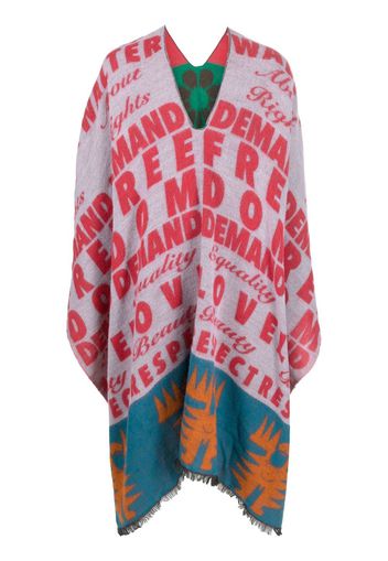 Walter Van Beirendonck Pre-Owned Poncho 2010 - Marrone