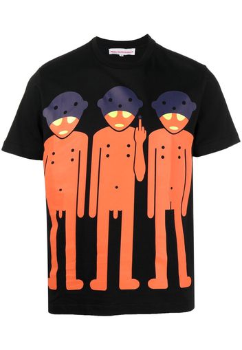 Walter Van Beirendonck T-shirt Alien con stampa grafica - Nero