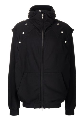 Walter Van Beirendonck hooded zipped-up jacket - Nero