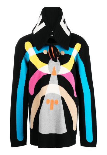 Walter Van Beirendonck Maglione Hyper con motivo astratto - Nero