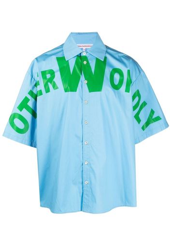 Walter Van Beirendonck Camicia a maniche corte Otherwordly - Blu