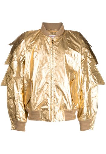 Walter Van Beirendonck metallic-effect bomber jacket - Oro