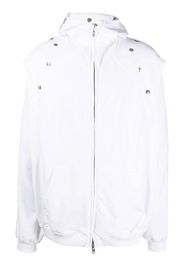 Walter Van Beirendonck Star zip-fastening hoodie - Bianco