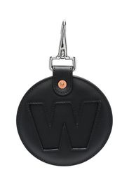 Walter Van Beirendonck leather logo-print keyring - Nero