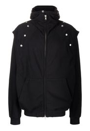 Walter Van Beirendonck hooded zipped-up jacket - Nero