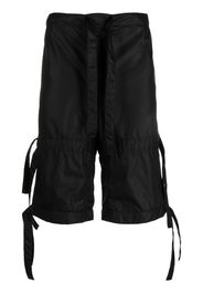 Walter Van Beirendonck Star drawstring cotton shorts - Nero