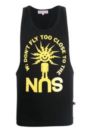 Walter Van Beirendonck graphic-print cotton tank top - Nero