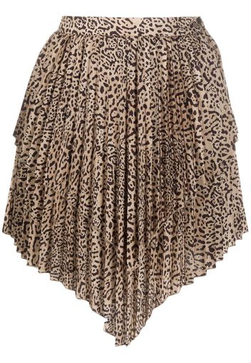 layered pleated skirt