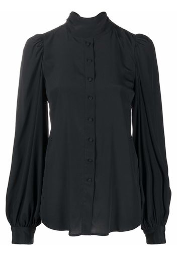 Wandering Blusa con colletto rialzato - Nero