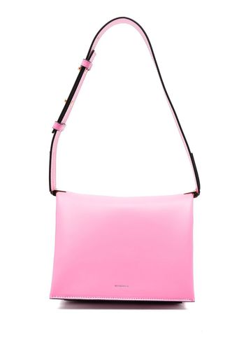 Wandler logo-detail leather shoulder bag - Rosa