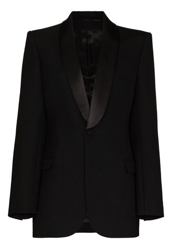 single-breasted wool blazer