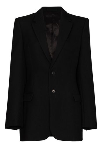 single-breasted wool blazer