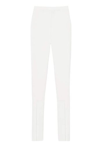 WARDROBE.NYC front-zip leggings - Bianco