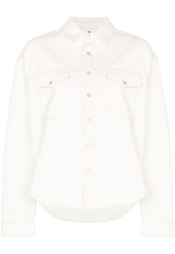 WARDROBE.NYC button-up denim jacket - Bianco